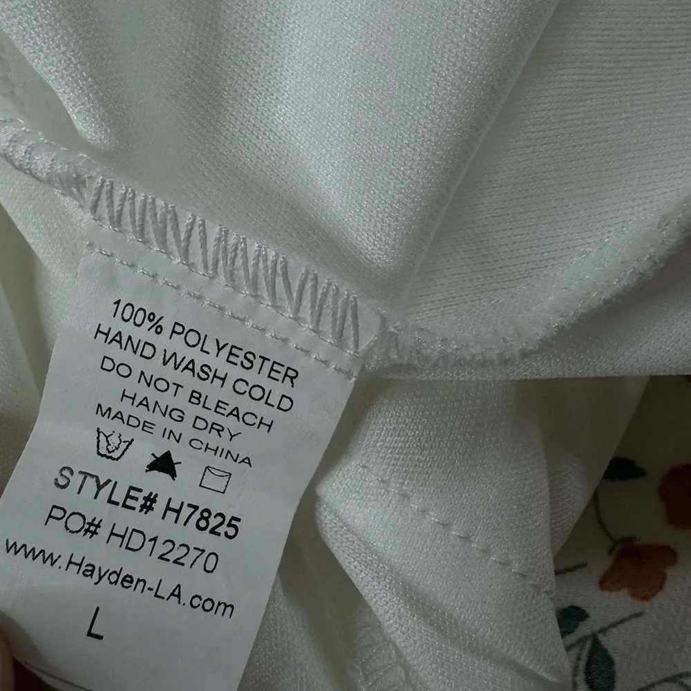 Sheer Dress Floral by Hayden Los Angeles | Large | Bridal | Wedding | Bohemian - Picture 7 of 10